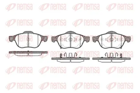 Тормозные колодки REMSA 1054.02