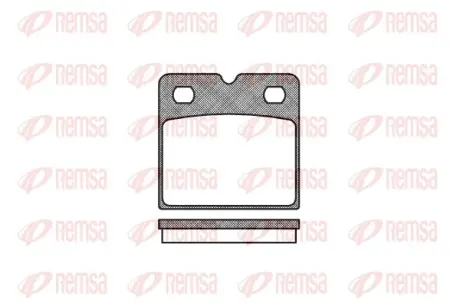 Тормозные колодки REMSA 1067.00