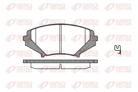MAZDA гальмівні колодки передн.RX8 03- REMSA 1080.01