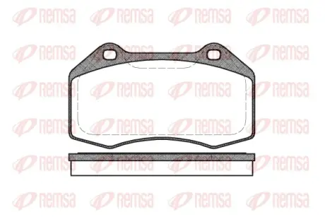 FORD гальмівні колодки передн.Focus,Transit,Tourneo 1,8 /16V 02- REMSA 1113.00