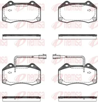 Тормозные колодки REMSA 1113.10