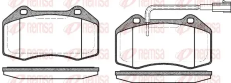 Тормозные колодки REMSA 1113.12