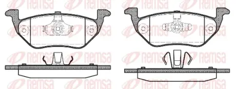 FORD гальмівні колодки задн. Maverick 01- REMSA 1125.00