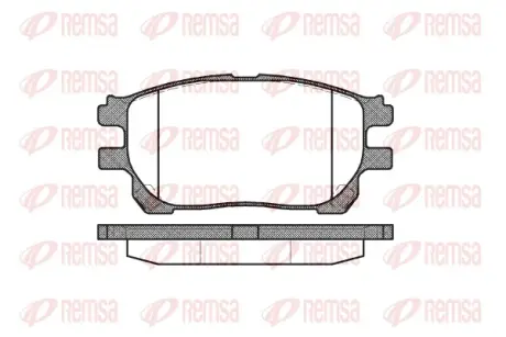 Тормозные колодки REMSA 1143.00