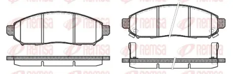 Тормозные колодки REMSA 1162.12