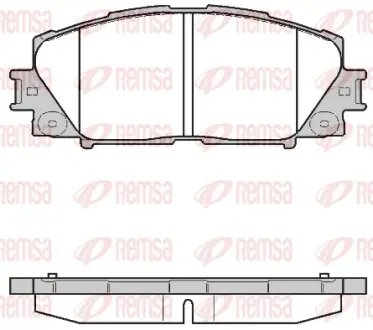 Тормозные колодки REMSA 1224.10