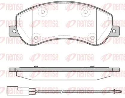 Тормозные колодки REMSA 1250.11