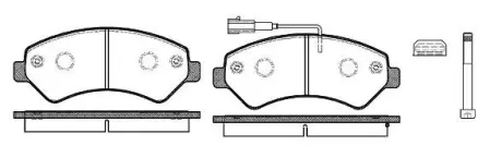 Тормозные колодки REMSA 1275.12