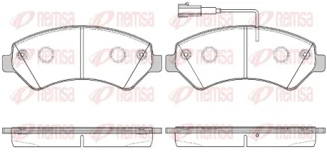 Тормозные колодки REMSA 1275.22