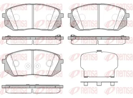 Тормозные колодки REMSA 1302.52
