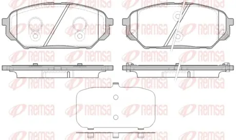 Тормозные колодки REMSA 1322.12