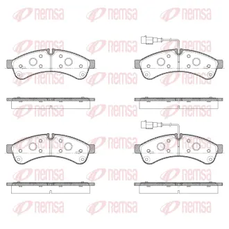 FIAT гальмів.колодки задн.Daily IV 06- REMSA 1339.12