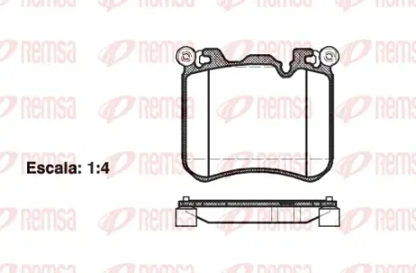Тормозные колодки REMSA 1413.00