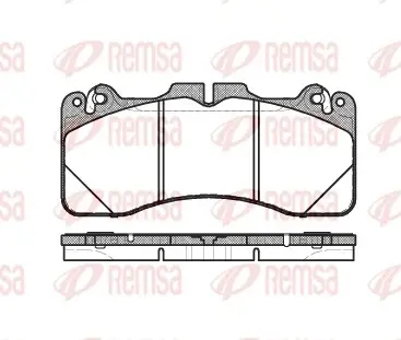 TOYOTA колодки гальмів.передні Lexus LS460/600 06- REMSA 1425.10
