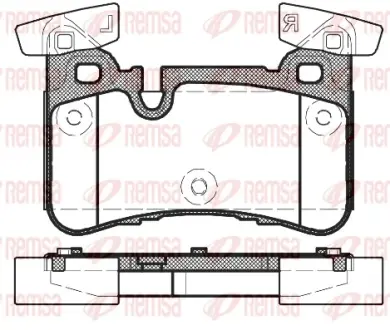 Тормозные колодки REMSA 1429.00
