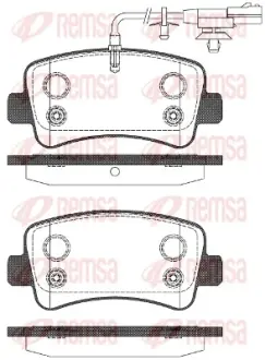 Тормозные колодки REMSA 1439.11