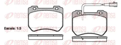 Тормозные колодки REMSA 1444.01