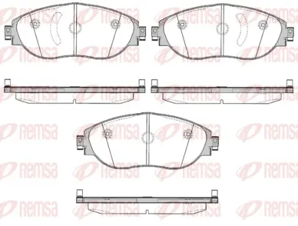 Тормозные колодки REMSA 1470.00