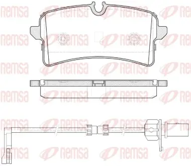 Тормозные колодки REMSA 1505.12
