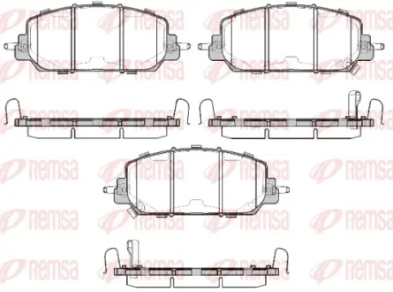 Тормозные колодки REMSA 1508.22