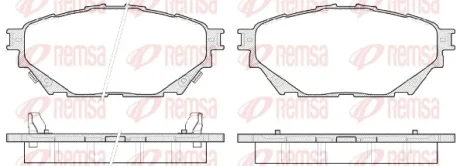 Тормозные колодки REMSA 1544.04