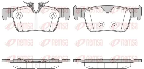 Тормозные колодки REMSA 1551.10