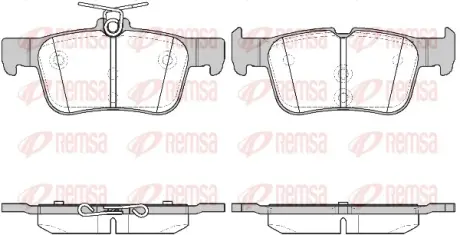 Тормозные колодки REMSA 1551.42