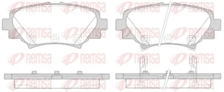 Тормозные колодки REMSA 1570.02