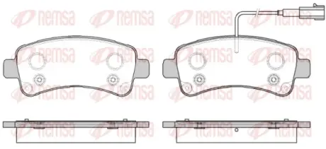 Тормозные колодки REMSA 1588.02