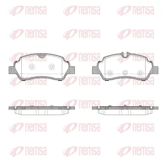FORD Гальмівні колодки задні TRANSIT V363 2.2 TDCi 13-18 REMSA 1605.10