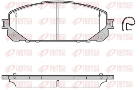Тормозные колодки REMSA 1613.00
