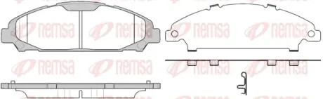 Тормозные колодки REMSA 1620.00