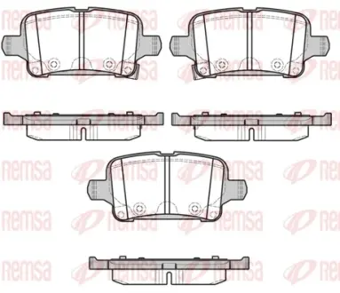 Тормозные колодки REMSA 1628.02