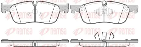 Тормозные колодки REMSA 1633.10