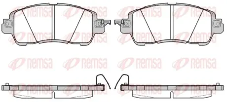 Тормозные колодки REMSA 1656.04