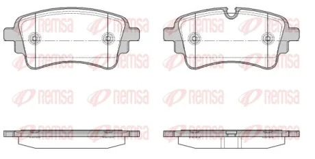 AUDI Колодки гальмівні A4 2.0 16-, A5 1.4 16-, VW Remsa 1669.10