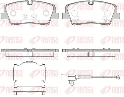 Тормозные колодки REMSA 1687.10