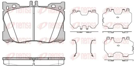 Тормозные колодки REMSA 1705.00