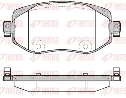 Тормозные колодки REMSA 1724.08