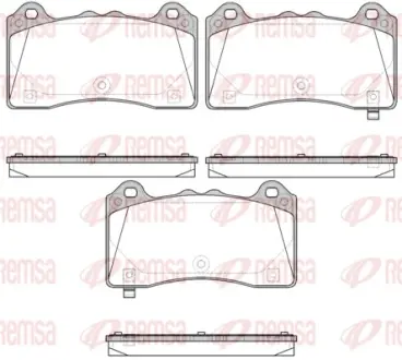 FORD Гальм. колодки передн. FOCUS III 2.3 RS AWD 15-17 REMSA 1736.02