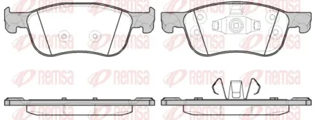 Гальмівні колодки REMSA 1776.00