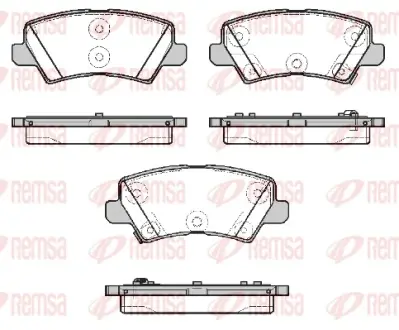 Тормозные колодки REMSA 1804.02