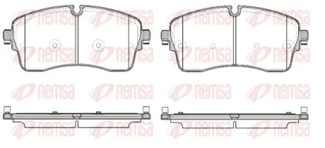 Гальм колод. передн. LAND ROVER DISCOVERY 14- REMSA 1815.00