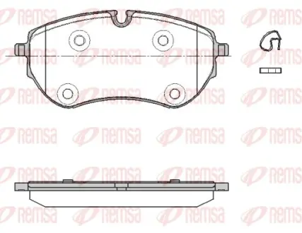 VW Гальмівні колодки передні VW AMAROK 10- REMSA 1853.00