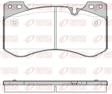 BMW Гальм. колодки передн. 5 (G30, F90) M5 17-23 Remsa 1959.00
