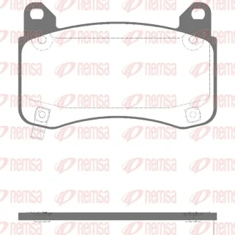 TESLA Гальмівні колодки MODEL 3 (5YJ3) EV Performance AWD 18- Remsa 1992.04