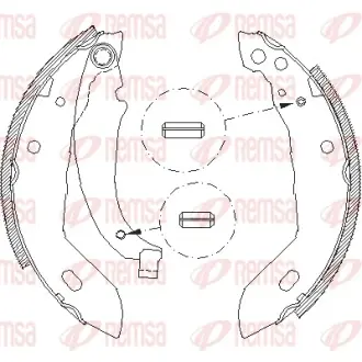 Тормозные колодки барабанные REMSA 4083.00