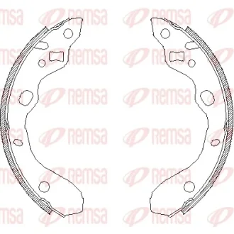 MAZDA щоки гальмівні 323 BJ 98-03 Remsa 4128.00