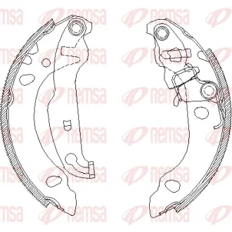 REMSA FORD щоки гальмівні Fiesta 95- Remsa 4138.00