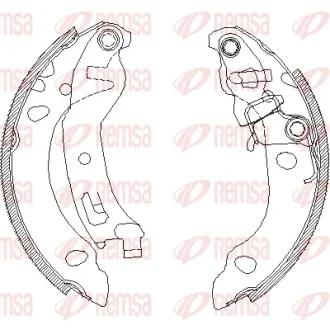 REMSA FIAT гальмівні колодки барабанні PANDA II 03- Remsa 4138.01